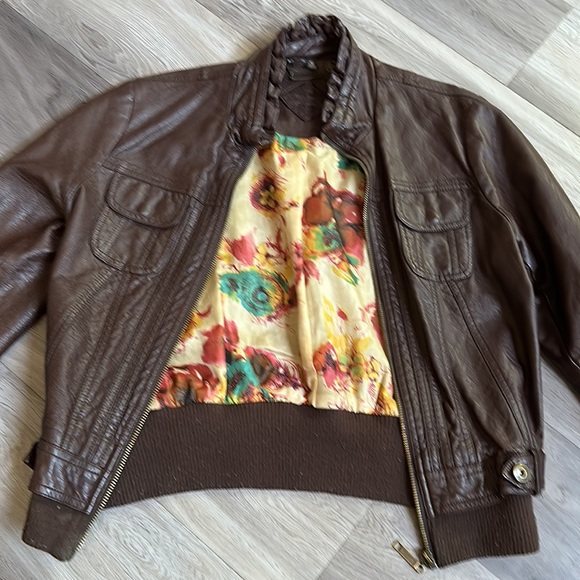 Jou Jou Brown Leather Looking Jacket Size Small - Picture 5 of 9
